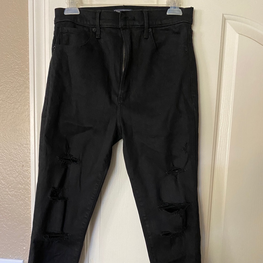 Black ripped jeans